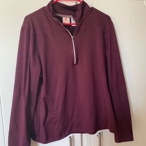 Plum zip up